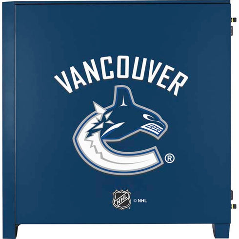 NHL Vancouver Canucks Solid Background Corsair 4000D Tempered Glass Mid-Tower ATX Case Skin