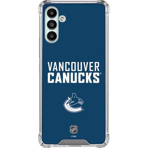 NHL Vancouver Canucks Solid Background Galaxy A13 5G Clear Case