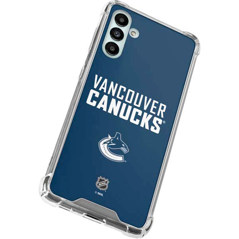 NHL Vancouver Canucks Solid Background Galaxy A13 5G Clear Case