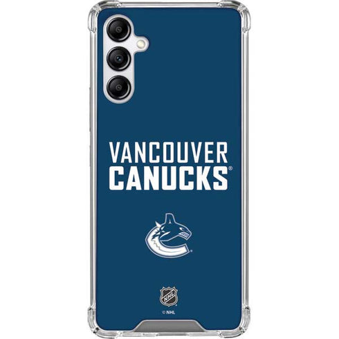 NHL Vancouver Canucks Solid Background Galaxy A14 5G Clear Case