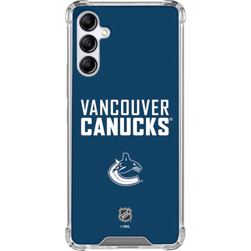 NHL Vancouver Canucks Solid Background Galaxy A15 5G Clear Case