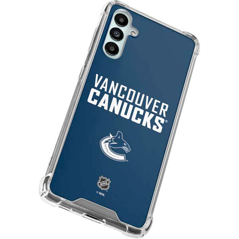 NHL Vancouver Canucks Solid Background Galaxy A15 5G Clear Case