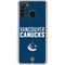 NHL Vancouver Canucks Solid Background Galaxy A21 Clear Case