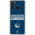 NHL Vancouver Canucks Solid Background Galaxy A21 Clear Case