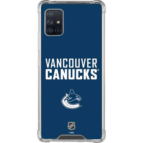 NHL Vancouver Canucks Solid Background Galaxy A51 5G Clear Case