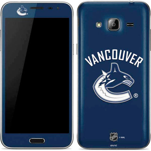 NHL Vancouver Canucks Solid Background Galaxy J3 Skin