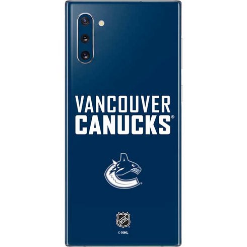 NHL Vancouver Canucks Solid Background Galaxy Note 10 Skin