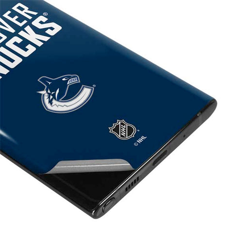 NHL Vancouver Canucks Solid Background Galaxy Note 10 Skin