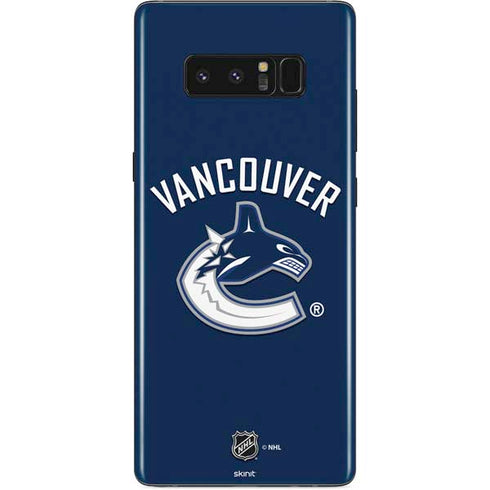 NHL Vancouver Canucks Solid Background Galaxy Note 8 Skin