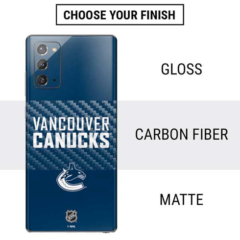 NHL Vancouver Canucks Solid Background Galaxy Note20 5G Skin