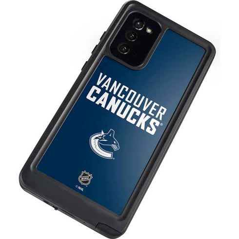 NHL Vancouver Canucks Solid Background Galaxy Note20 5G Waterproof Case