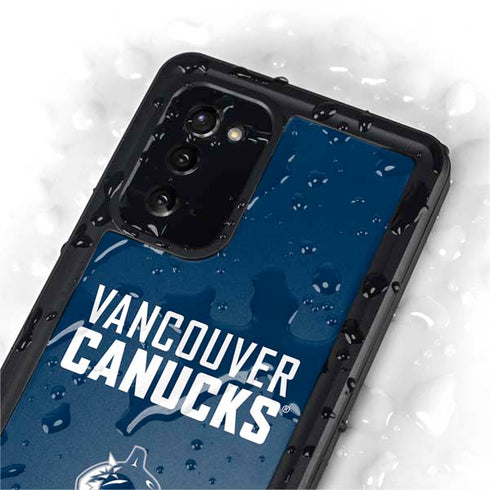 NHL Vancouver Canucks Solid Background Galaxy Note20 5G Waterproof Case