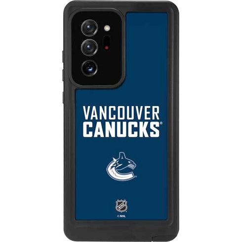 NHL Vancouver Canucks Solid Background Galaxy Note20 Ultra 5G Waterproof Case