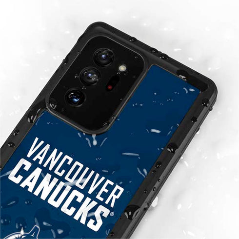NHL Vancouver Canucks Solid Background Galaxy Note20 Ultra 5G Waterproof Case