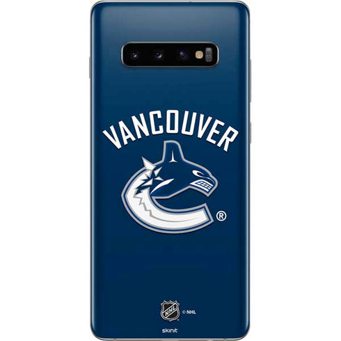 NHL Vancouver Canucks Solid Background Galaxy S10 Plus Skin