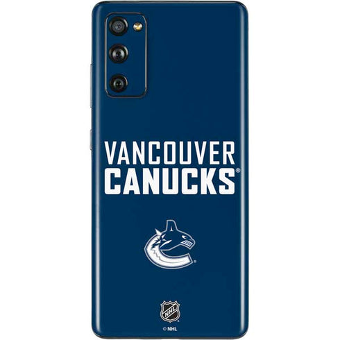 NHL Vancouver Canucks Solid Background Galaxy S20 Fan Edition Skin