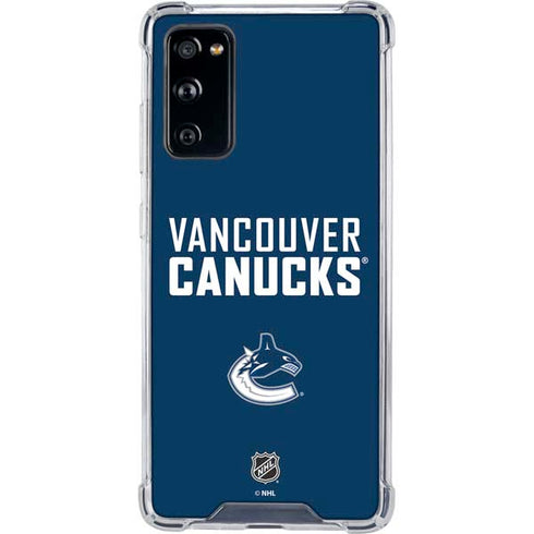 NHL Vancouver Canucks Solid Background Galaxy S20 FE Clear Case