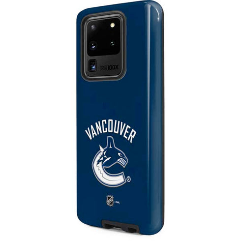 NHL Vancouver Canucks Solid Background Galaxy S20 Ultra 5G Pro Case