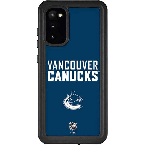 NHL Vancouver Canucks Solid Background Galaxy S20 Waterproof Case