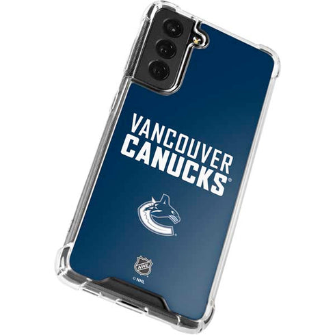 NHL Vancouver Canucks Solid Background Galaxy S21 FE Clear Case