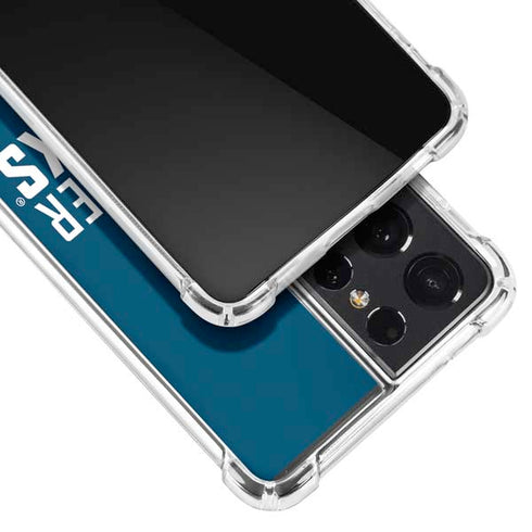 NHL Vancouver Canucks Solid Background Galaxy S21 Ultra 5G Clear Case