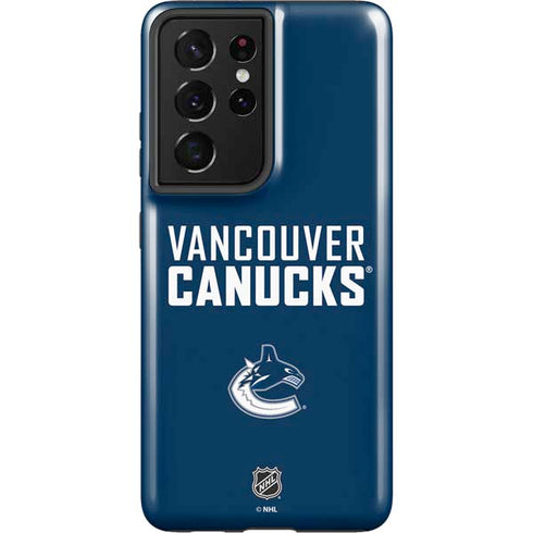 NHL Vancouver Canucks Solid Background Galaxy S21 Ultra 5G Pro Case