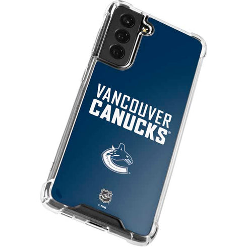 NHL Vancouver Canucks Solid Background Galaxy S22 Clear Case