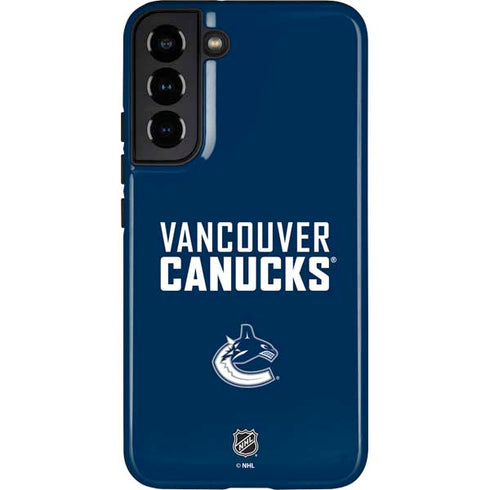 NHL Vancouver Canucks Solid Background Galaxy S22 Plus Pro Case
