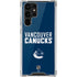 NHL Vancouver Canucks Solid Background Galaxy S22 Ultra Clear Case
