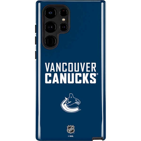 NHL Vancouver Canucks Solid Background Galaxy S22 Ultra Pro Case