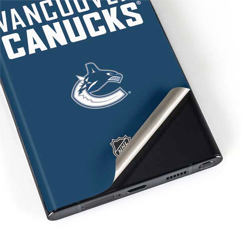 NHL Vancouver Canucks Solid Background Galaxy S22 Ultra Skin