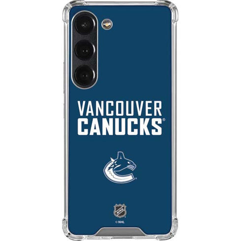 NHL Vancouver Canucks Solid Background Galaxy S23 Clear Case