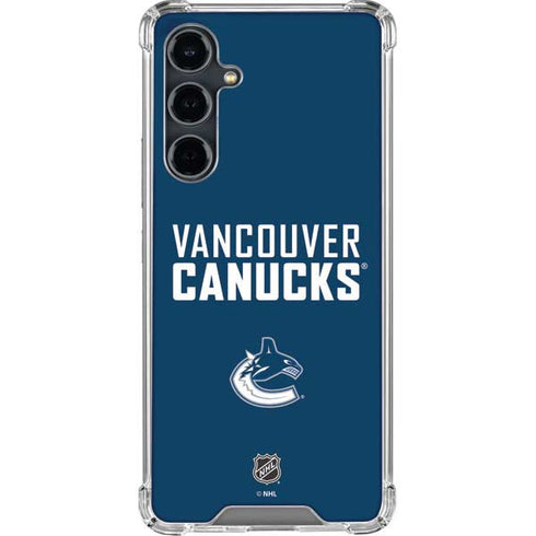 NHL Vancouver Canucks Solid Background Galaxy S23 FE Clear Case