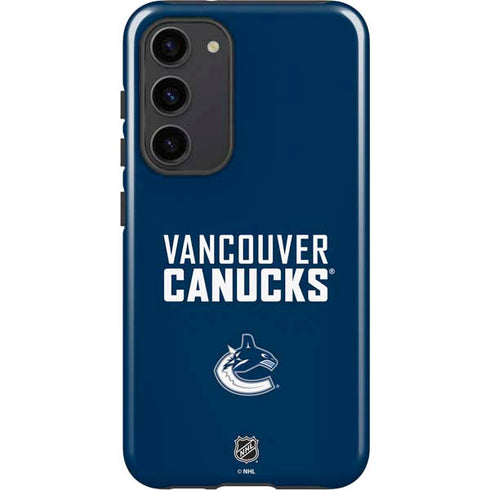 NHL Vancouver Canucks Solid Background Galaxy S23 Plus Pro Case