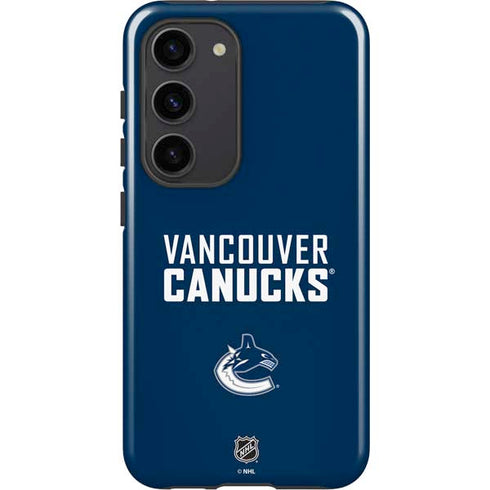 NHL Vancouver Canucks Solid Background Galaxy S23 Pro Case