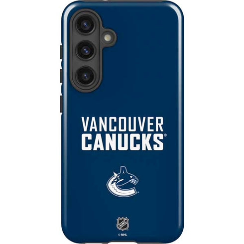 NHL Vancouver Canucks Solid Background Galaxy S24 Impact Case