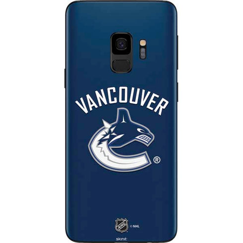 NHL Vancouver Canucks Solid Background Galaxy S9 Skin