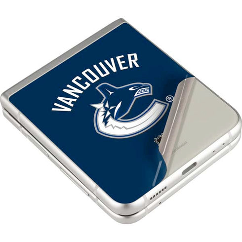 NHL Vancouver Canucks Solid Background Galaxy Z Flip3 5G Skin
