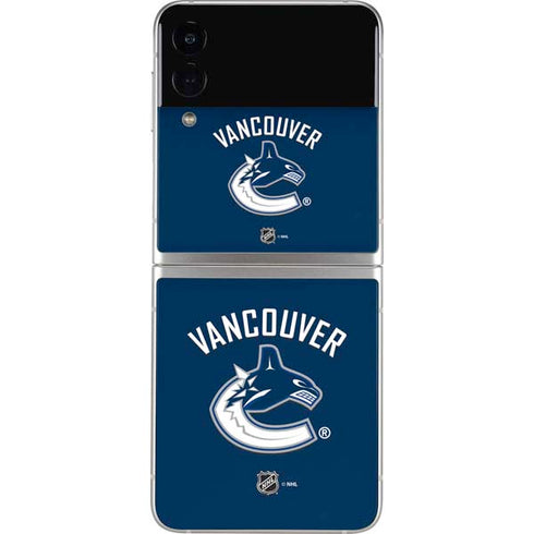 NHL Vancouver Canucks Solid Background Galaxy Z Flip4 5G Skin