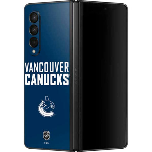NHL Vancouver Canucks Solid Background Galaxy Z Fold3 5G Skin