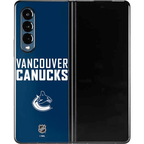 NHL Vancouver Canucks Solid Background Galaxy Z Fold3 5G Skin
