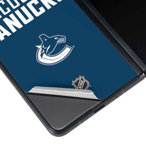 NHL Vancouver Canucks Solid Background Galaxy Z Fold3 5G Skin