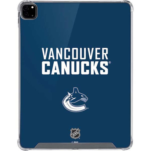 NHL Vancouver Canucks Solid Background iPad Pro 12.9in (2020) Clear Case