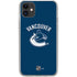 NHL Vancouver Canucks Solid Background iPhone 11 Clear Case