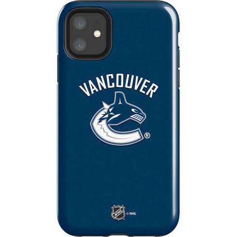 NHL Vancouver Canucks Solid Background iPhone 11 Impact Case