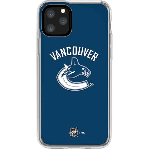 NHL Vancouver Canucks Solid Background iPhone 11 Pro Clear Case