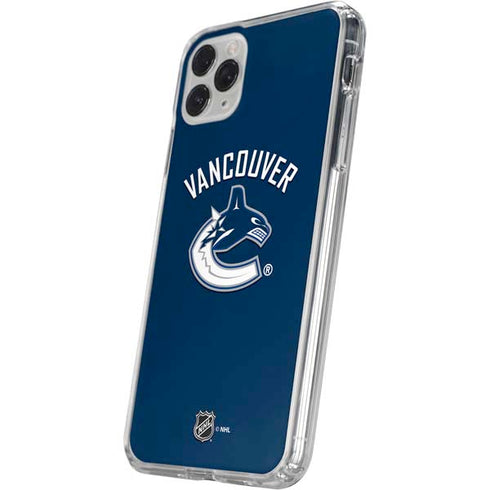 NHL Vancouver Canucks Solid Background iPhone 11 Pro Clear Case