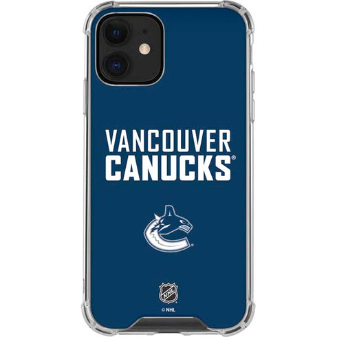 NHL Vancouver Canucks Solid Background iPhone 12 Mini Clear Case