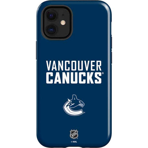 NHL Vancouver Canucks Solid Background iPhone 12 Mini Impact Case