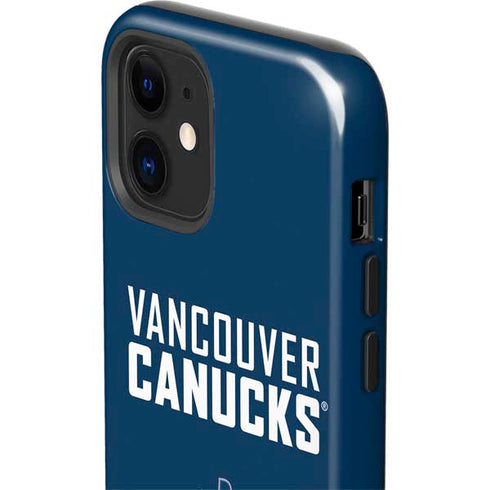 NHL Vancouver Canucks Solid Background iPhone 12 Mini Impact Case